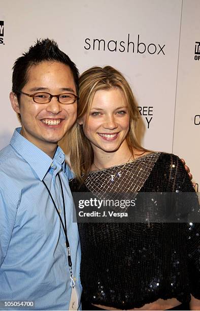 Danny Seo and Amy Smart during Smashbox Fashion Week Los Angeles - Clean Presents The Fur Free Party at Smashbox Studios in Culver City, California,...