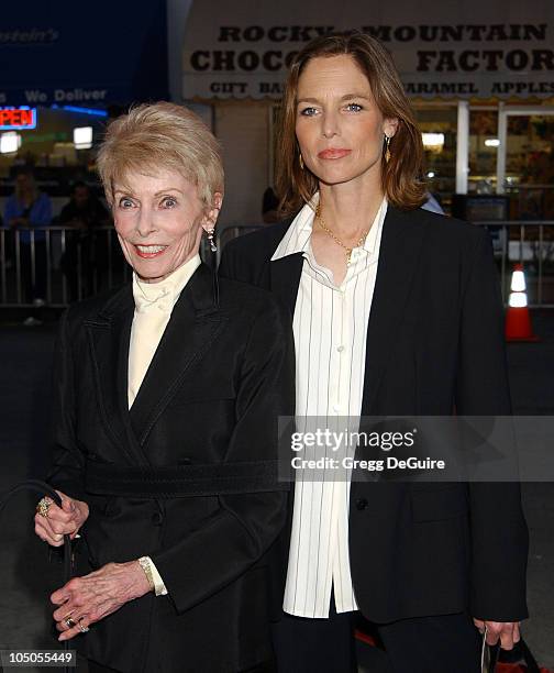 Janet Leigh & Kelly Curtis during "It Runs In The Family" Premiere - Arrivals at Mann Bruin Theatre in Westwood, California, United States.