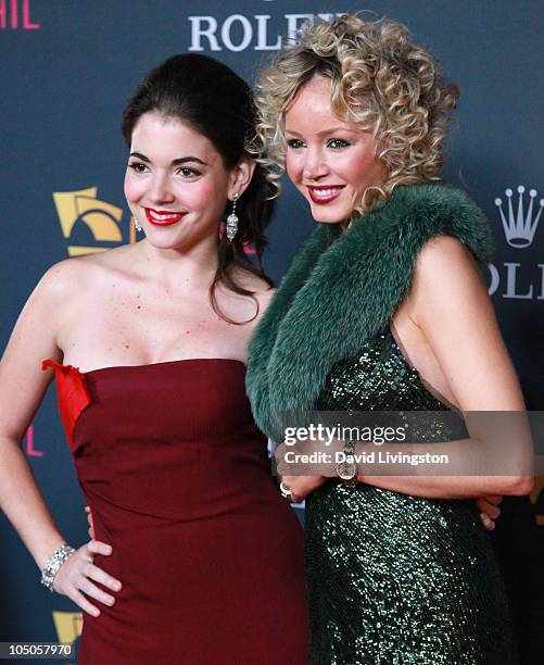 Eloisa Maturen and Julia Trappe attend the Los Angeles Philharmonic opening night gala to celebrate Maturen's husband music director Gustavo Dudamel...