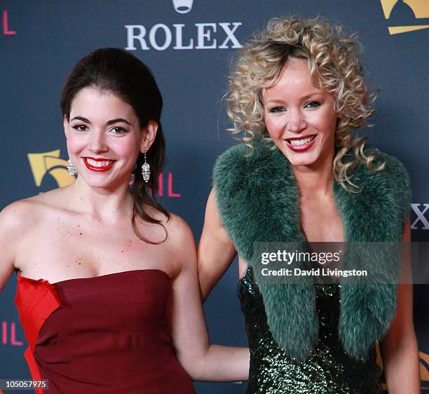 Eloisa Maturen and Julia Trappe attend the Los Angeles Philharmonic opening night gala to celebrate Maturen's husband music director Gustavo Dudamel...