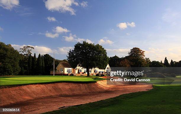 The par 4, 18th hole at Little Aston Golf Club on October 5, 2010 in Little Aston, England.