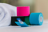 Color variety of therapeutic self adhesive tapes