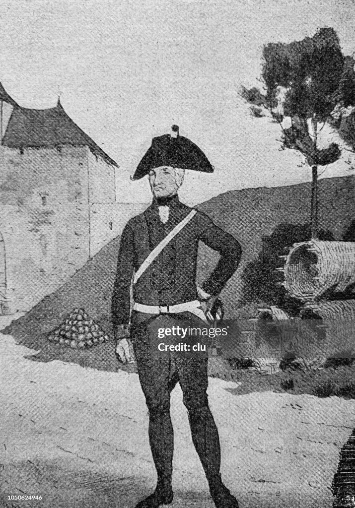 German artillery soldier around 1802, Baden