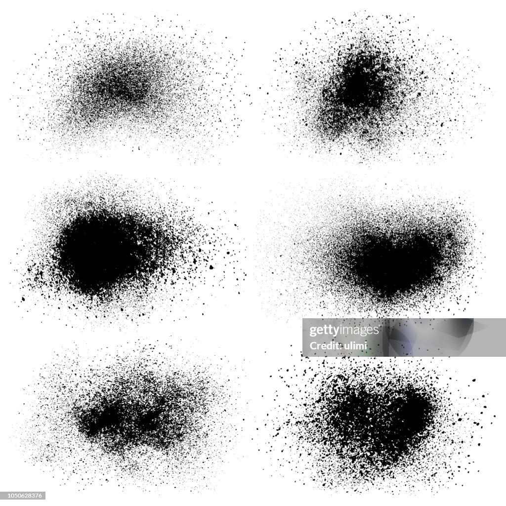 Powder Dust Vector Simple Crushed Charcoal Dust Vector Elements High-Res Vector Graphic - Getty ...
