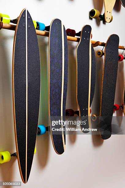 longboard skate shop - skateboard shop stock pictures, royalty-free photos & images