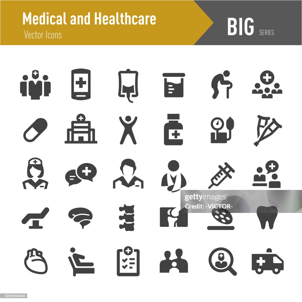 Medical and Healthcare Icons - Big Series