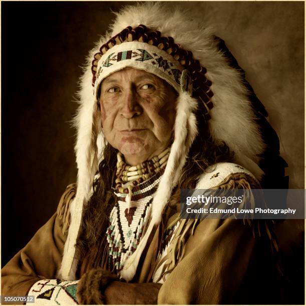 native american/siletz tribe - red indian chief stock pictures, royalty-free photos & images