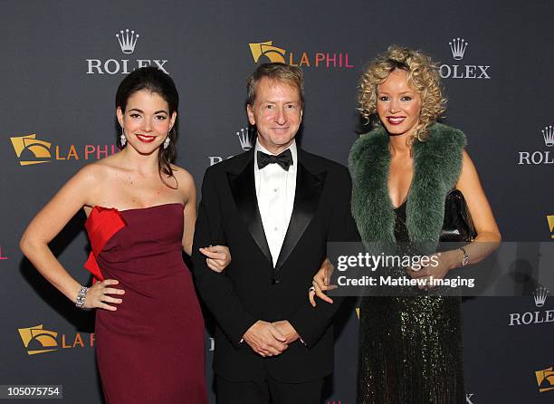 Eloísa Maturén, Chairman of the LA Philharmonic Association, David Bohnett and Julia Trappe arrive at the Los Angeles Philharmonic Opening Night Gala...