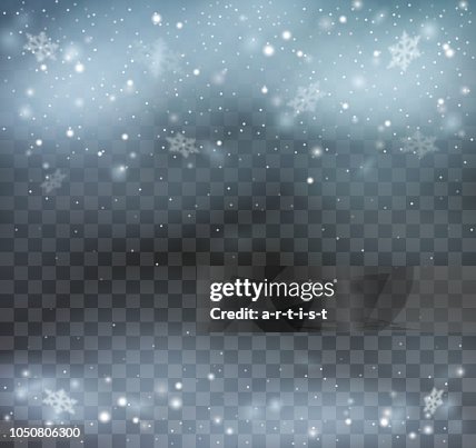 暴雪在透明的背景下。 暴雪在透明的背景下。