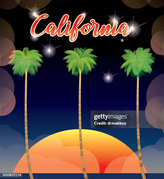 california - beach la stock illustrations