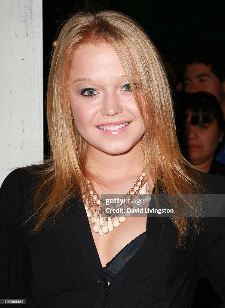 Actress Paulina Olszynski attends Wes Craven's "My Soul To Take" cast