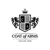 Coat Of Arms Heraldic Luxury Design Concept