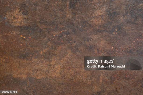 rusty iron plate texture background - eisen stock-fotos und bilder