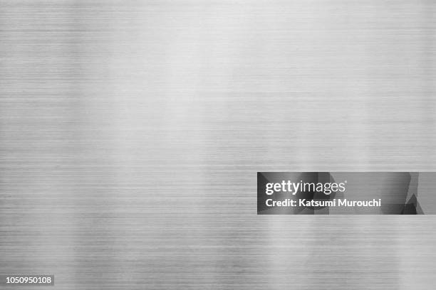 hairline steel plate texture background - hairline polished metal photos et images de collection