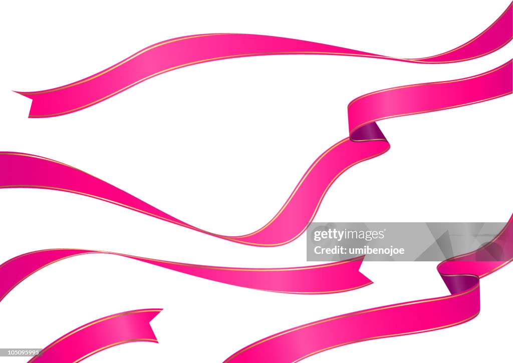 Simple Red Ribbon Pattern Red Ribbon Pattern For Backcloth Use High-Res Vector Graphic - Getty Images