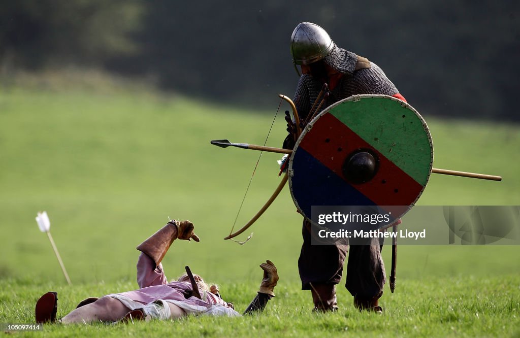 Enthusiasts Participate In The Annual Battle Of Hastings Re-enactment