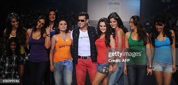 Bollywood stars Bipasha Basu, Kareena Kapoor, Sushmita Sen, Rani Mukherjee, Salman Khan, Preity Zinta, Katrina Kaif, Karishma Kapoor and Priyanka...