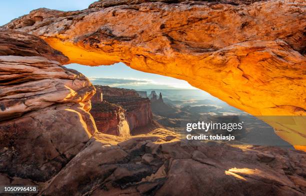 mesa arch sunrise - moab utah stock pictures, royalty-free photos & images