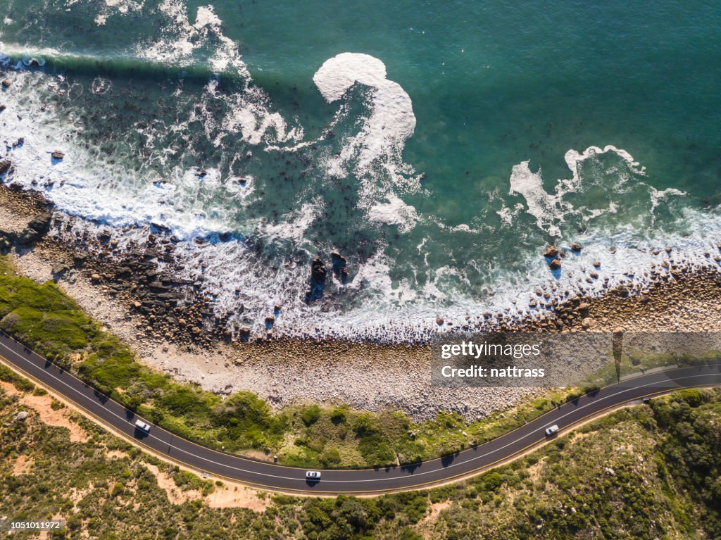 Bochtige kustweg, Cape Town