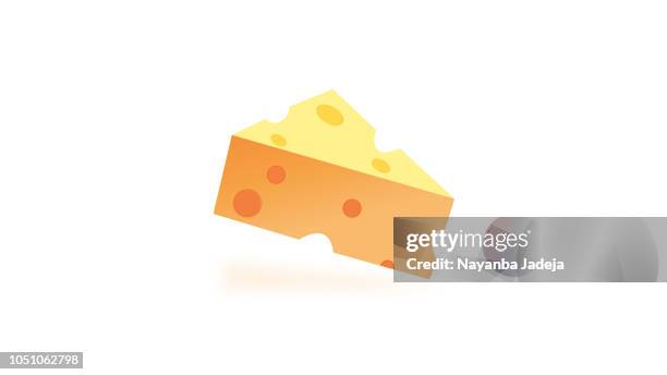 cheese cube vector graphics, stock vector illustration - cheddar cheese stock illustrations