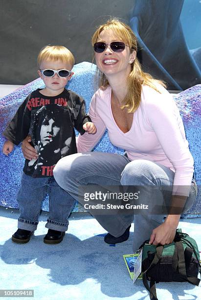Actress Lauren Holly and son Alexander during "Finding Nemo" Los Angeles Premiere at El Capitan Theater in Los Angeles, California, United States.
