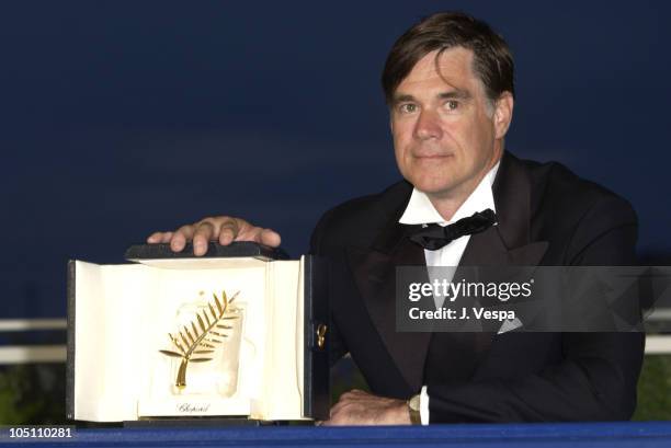 Director Gus Van Sant, winner of the Palme d'Or for his film, Elephant