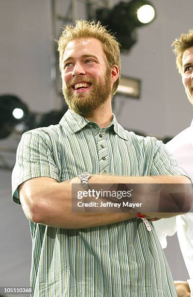 Jean-Sebastien Giguere, The Mighty Ducks during 102.7 KIIS FM's Wango Tango 2003 - The Ultimate Reality Show at Rose Bowl Stadium in Pasadena,...