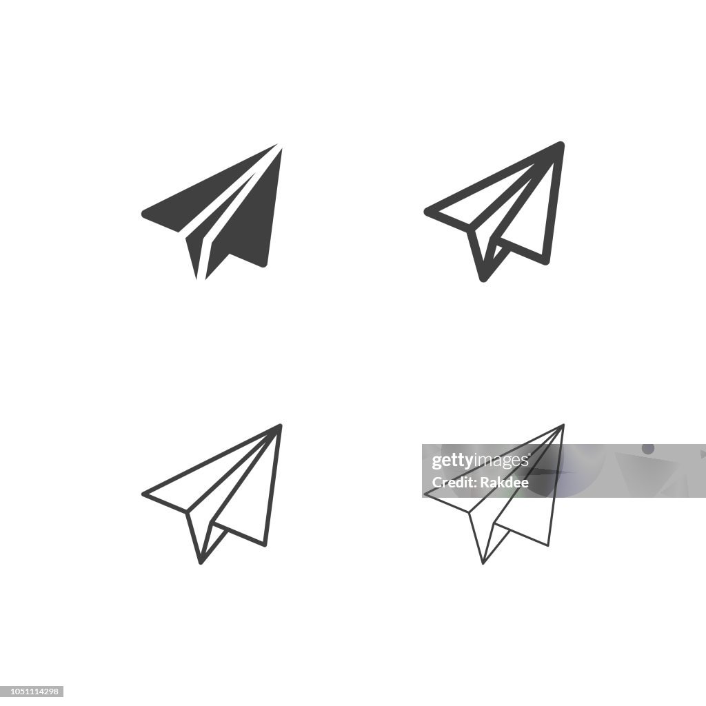 Paper Airplane Icons - Multi Series