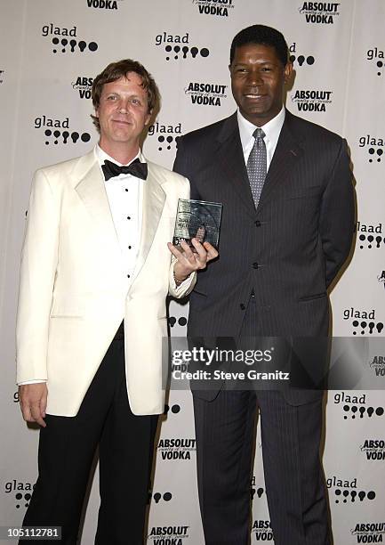 Todd Haynes and Dennis Haysbert during The 14th Annual GLAAD Media Awards Los Angeles - Press Room at Kodak Theatre in Hollywood, California, United...