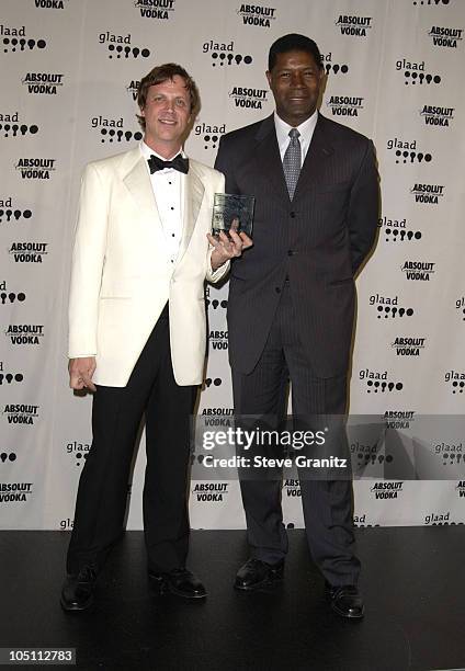 Todd Haynes and Dennis Haysbert during The 14th Annual GLAAD Media Awards Los Angeles - Press Room at Kodak Theatre in Hollywood, California, United...