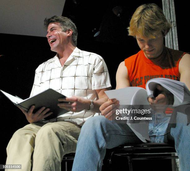 Bryan batt and Andersen Gabrych during Reading of the Screenplay "Adam and Steve" at Primary Stages in New York City, New York, United States.