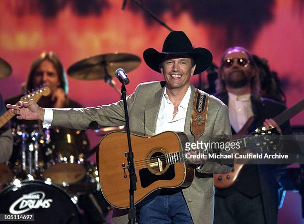 George Strait performs a medley of songs at the 38th Annual Academy of Country Music Awards