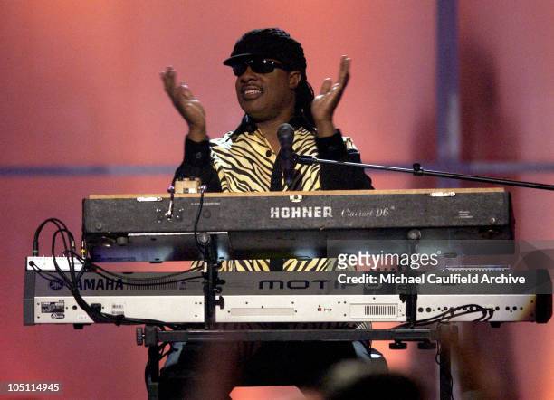 Stevie Wonder during VH1 Divas Duets: A Concert to Benefit the VH1 Save the Music Foundation - Show at MGM Grand Garden Arena in Las Vegas, Nevada,...
