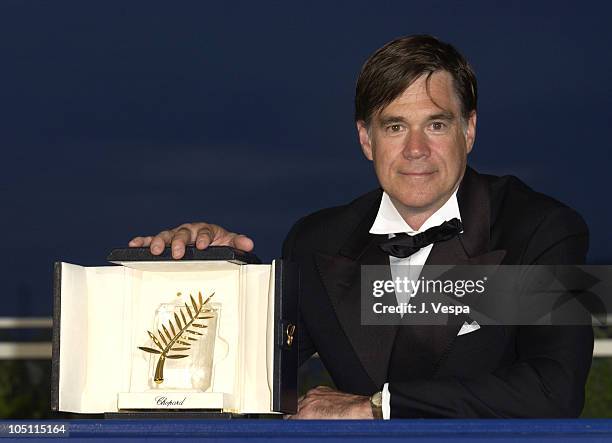 Director Gus Van Sant, winner of the Palme d'Or for his film, Elephant