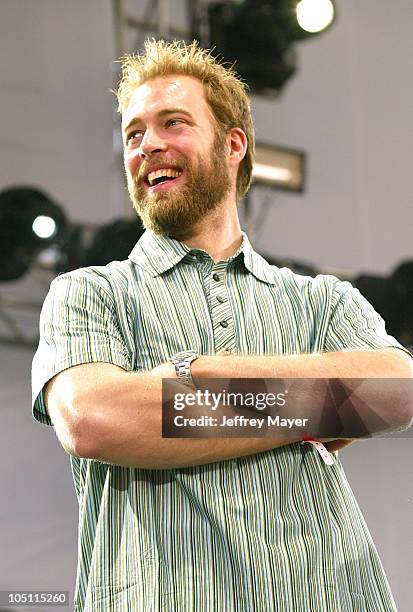 Jean-Sebastien Giguere, The Mighty Ducks during 102.7 KIIS FM's Wango Tango 2003 - The Ultimate Reality Show at Rose Bowl Stadium in Pasadena,...