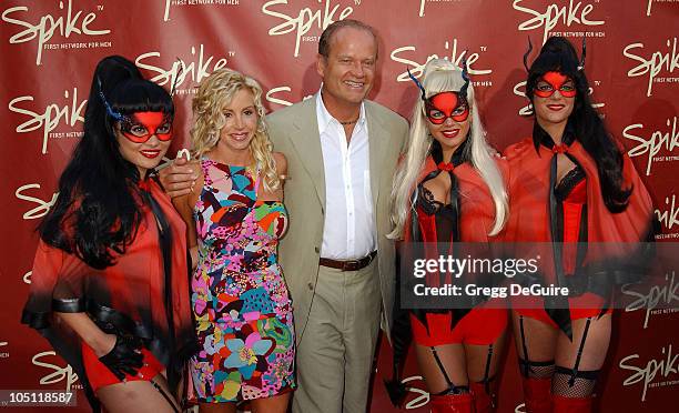 Kelsey Grammer & Camille Grammer during Launch of Spike TV at the Playboy Mansion at Playboy Mansion in Los Angeles, California, United States.