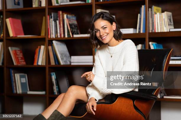 Janina Uhse poses at the 'Der Vorname' portrait session during the 14th Zurich Film Festival on October 06, 2018 in Zurich, Switzerland.