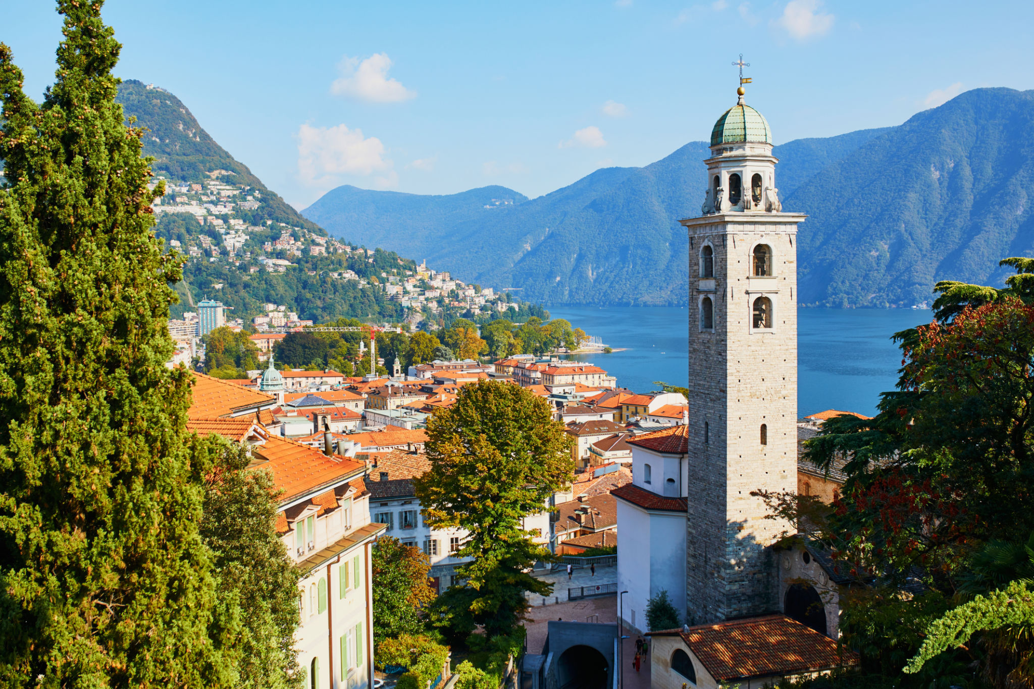 lugano cityscape