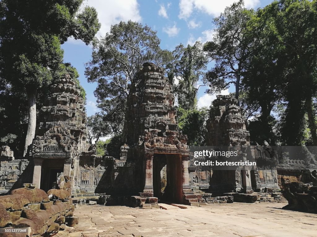 Old Temple Amidst Trees