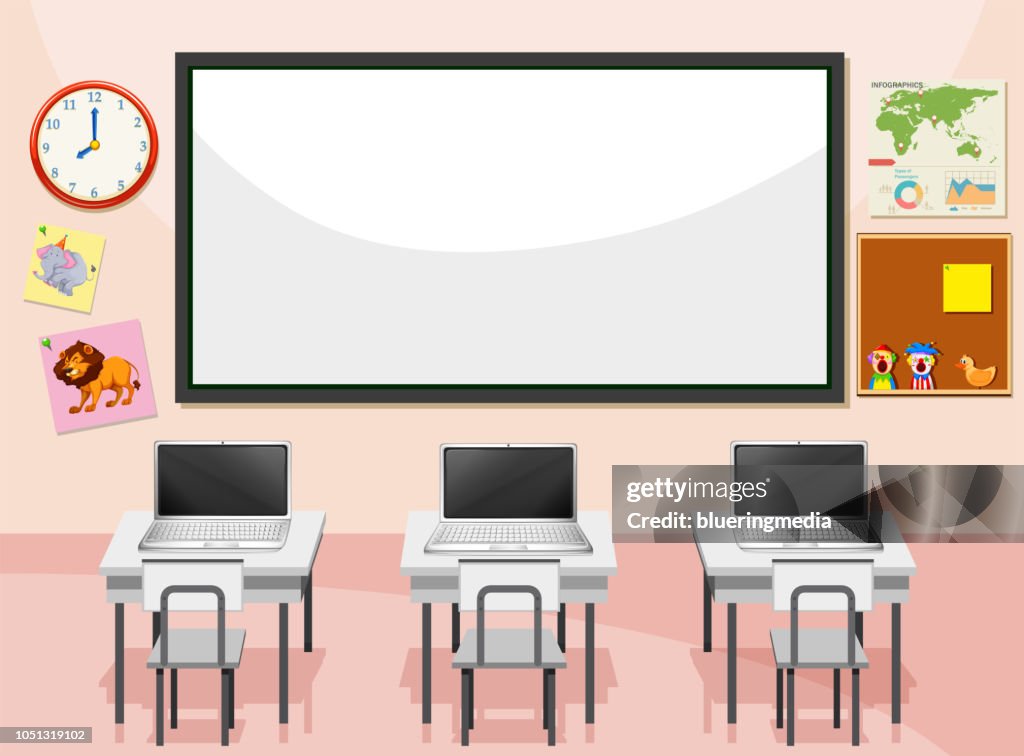 Interior Of Computer Lab High-Res Vector Graphic - Getty Images