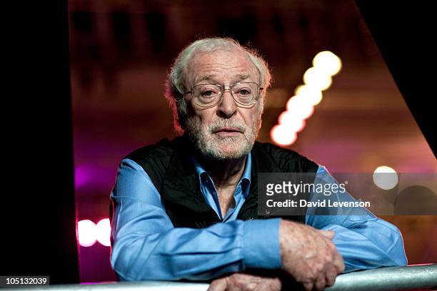 Sir Michael Caine , actor, poses for a portrait at the Cheltenham Literature Festival on October 10, 2010 in Cheltenham, England.