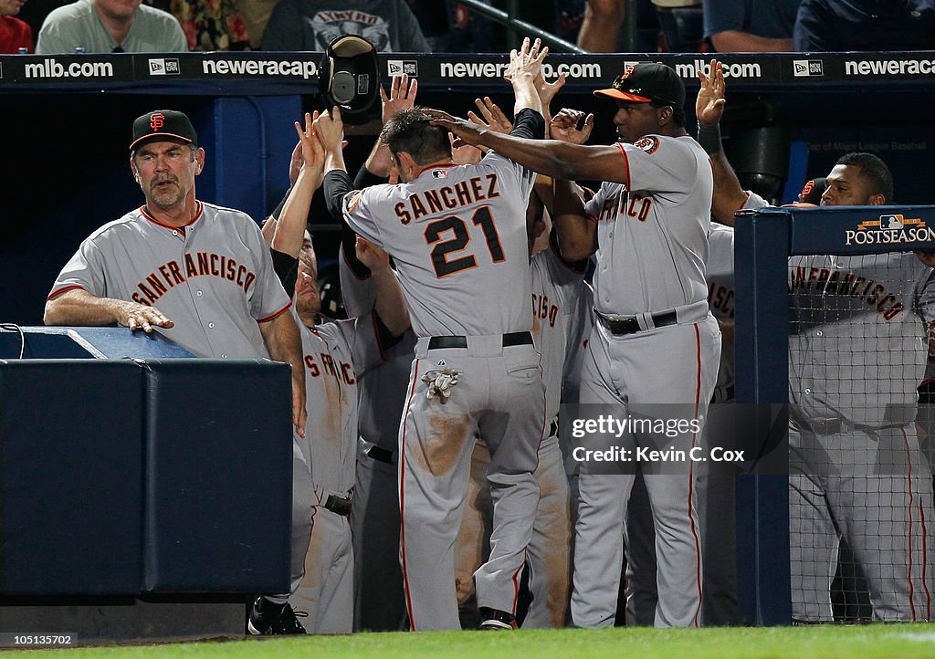 San Francisco Giants v Atlanta Braves, Game 3