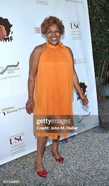 Actress CCH Pounder attends the 1st Annual Children Raising Children Fundraising Event to benefit the African Millennium Foundation Project at a...