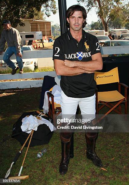 Polo player/model Nacho Figueras attends the 1st Annual Veuve Clicquot Polo Classic Los Angeles at Will Rogers State Historic Park on October 10,...