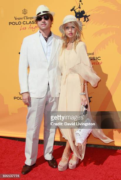 Stylist/TV personality Rachel Zoe and husband Rodger Berman attend the 1st Annual Veuve Clicquot Polo Classic Los Angeles at Will Rogers State...