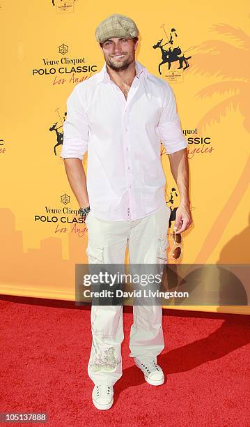 Actor Scott Elrod attends the 1st Annual Veuve Clicquot Polo Classic Los Angeles at Will Rogers State Historic Park on October 10, 2010 in Pacific...