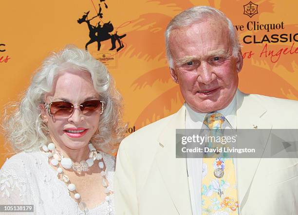 Astronaut Buzz Aldrin and wife Lois Aldrin attend the 1st Annual Veuve Clicquot Polo Classic Los Angeles at Will Rogers State Historic Park on...