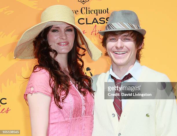 Actress Jamie Anne Allman and husband actor Marshall Allman attend the 1st Annual Veuve Clicquot Polo Classic Los Angeles at Will Rogers State...