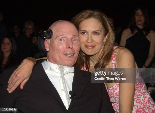 Christopher Reeve and Dana Reeve during AAFA American Image Awards To Benefit the Christopher Reeve Paralysis Foundation at Grand Hyatt Hotel in New...