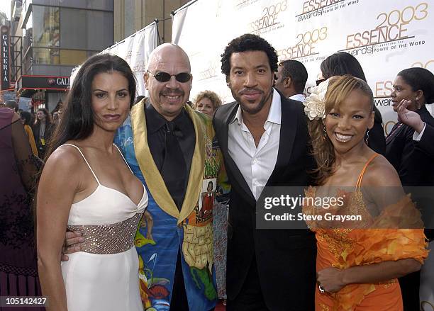 Mrs Lionel Richie, Tom Joyner, Lionel Richie and Donna Richardson.